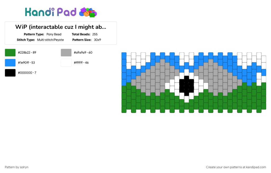 Um eye angel? - Pony Bead Pattern by solryn on Kandi Pad - angel, blue, dreamcore, eye, green, liminal, sky, weirdcore
