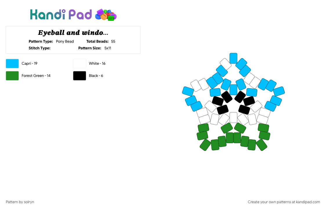 𝑬𝒚𝒆𝒃𝒂𝒍𝒍 𝒂𝒏𝒅 𝒘𝒊𝒏𝒅𝒐𝒘𝒔 𝒃𝒍𝒊𝒔𝒔 𝒔𝒕𝒂𝒓 (READ DESC) - Pony Bead Pattern by solryn on Kandi Pad - bliss, blue, eye, green, light blue, star, weidcore, windows