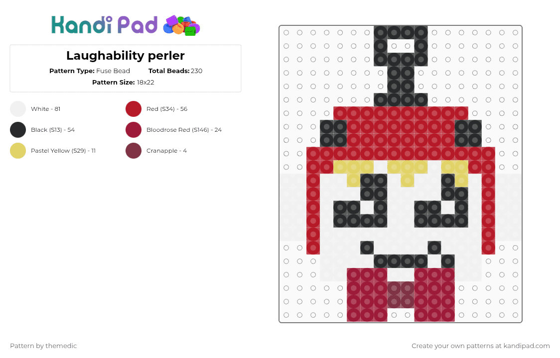 Laughability Merch Laughability Kandi Patterns - Gallery - Kandi Pad | Kandi Patterns ...