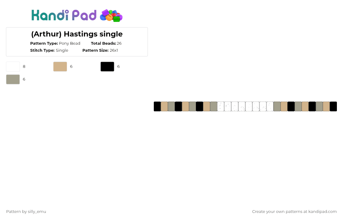 Poirot Pony Bead Patterns - Gallery - Kandi Pad | Kandi Patterns, Fuse ...