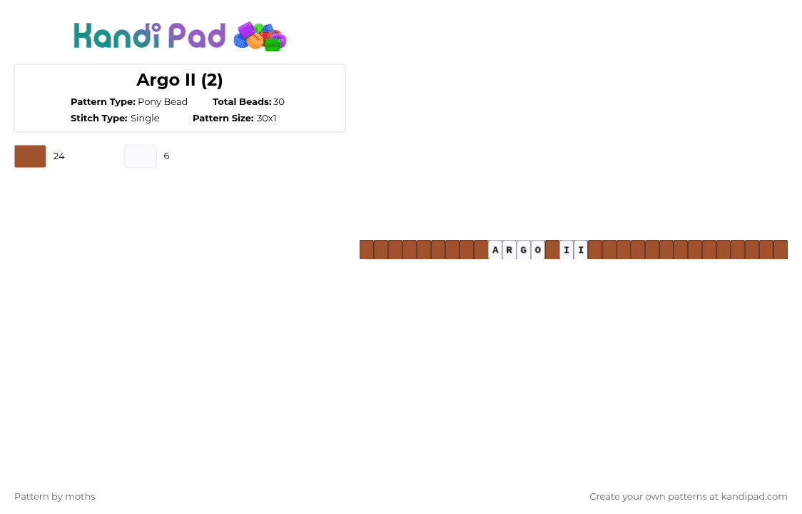 Argo II (2) - Pony Bead Pattern by pyr0m4n14c on Kandi Pad - red,cotdairships,pjo,hoo