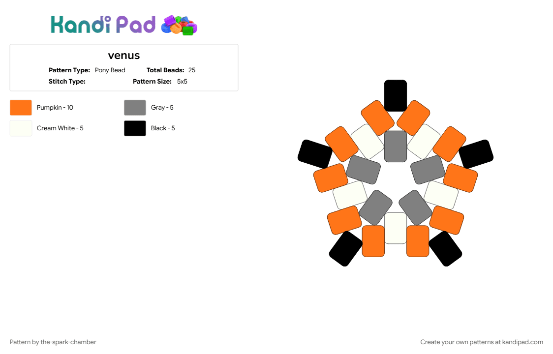 venus - Pony Bead Pattern by the-spark-chamber on Kandi Pad - 