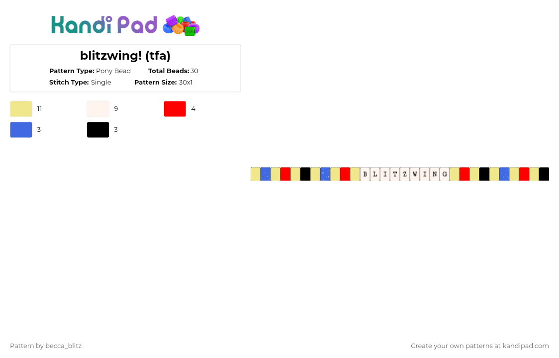 blitzwing! (tfa) - Pony Bead Pattern by the-spark-chamber on Kandi Pad - yellow,tfa,blitzwing