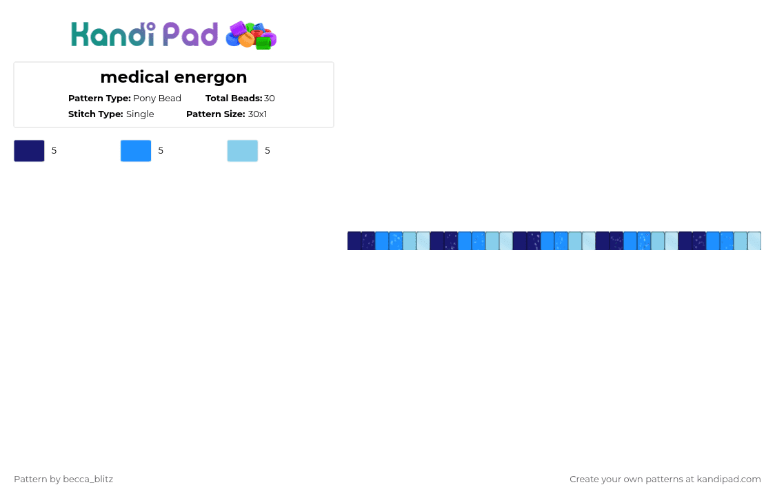 medical energon - Pony Bead Pattern by the-spark-chamber on Kandi Pad - purple,light blue