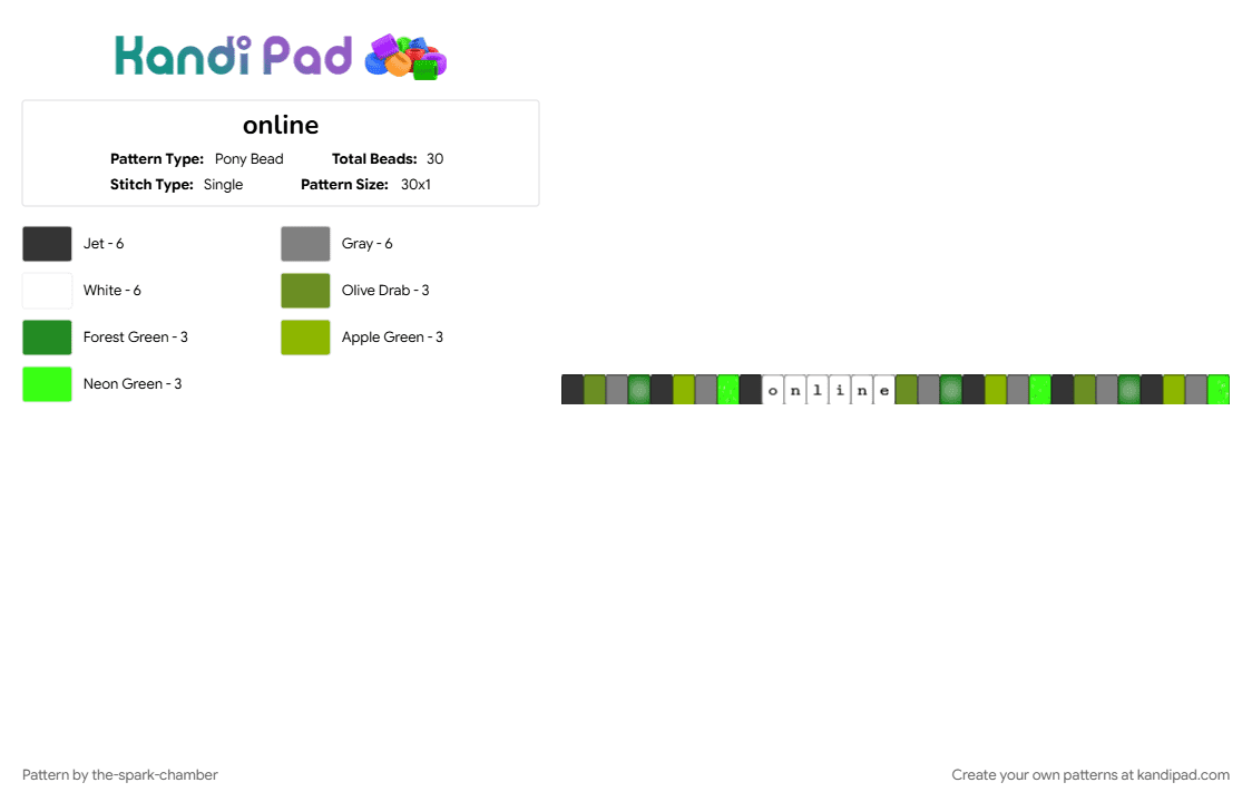 online - Pony Bead Pattern by the-spark-chamber on Kandi Pad - 