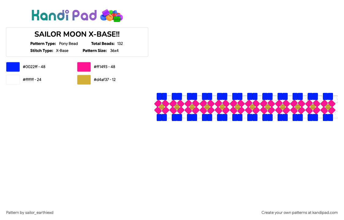 Bishoujo Senshi double rotator P2 >:3 - Pony Bead Pattern by sailor_earthiexd on Kandi Pad - anime, sailor moon