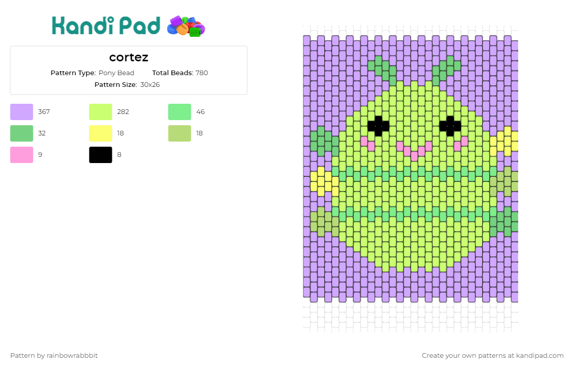 AXo Squish Fuse Bead Pattern - Kandi Pad  Kandi Patterns, Fuse Bead  Patterns, Pony Bead Patterns, AI-Driven Designs
