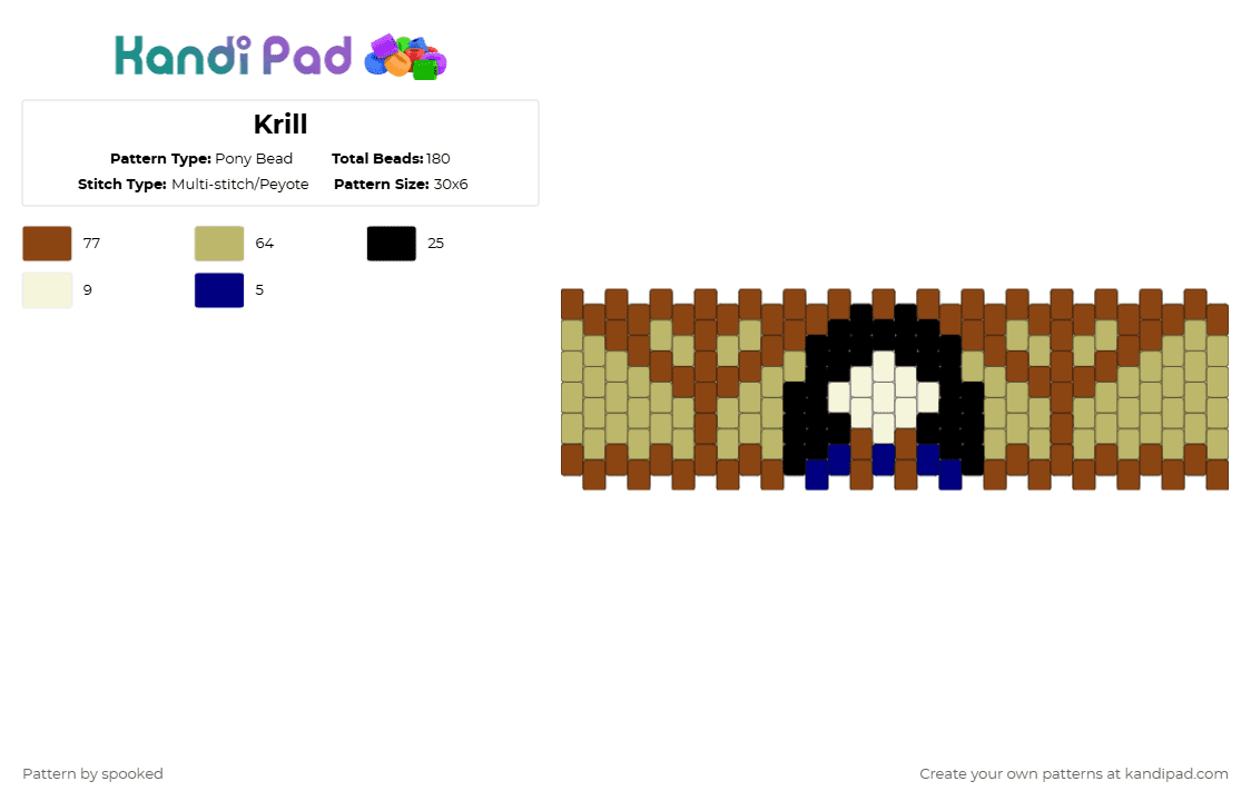 Krill Sewing Pattern Krill Pony Bead Pattern - Kandi Pad | Kandi Patterns, Fuse Bead ...