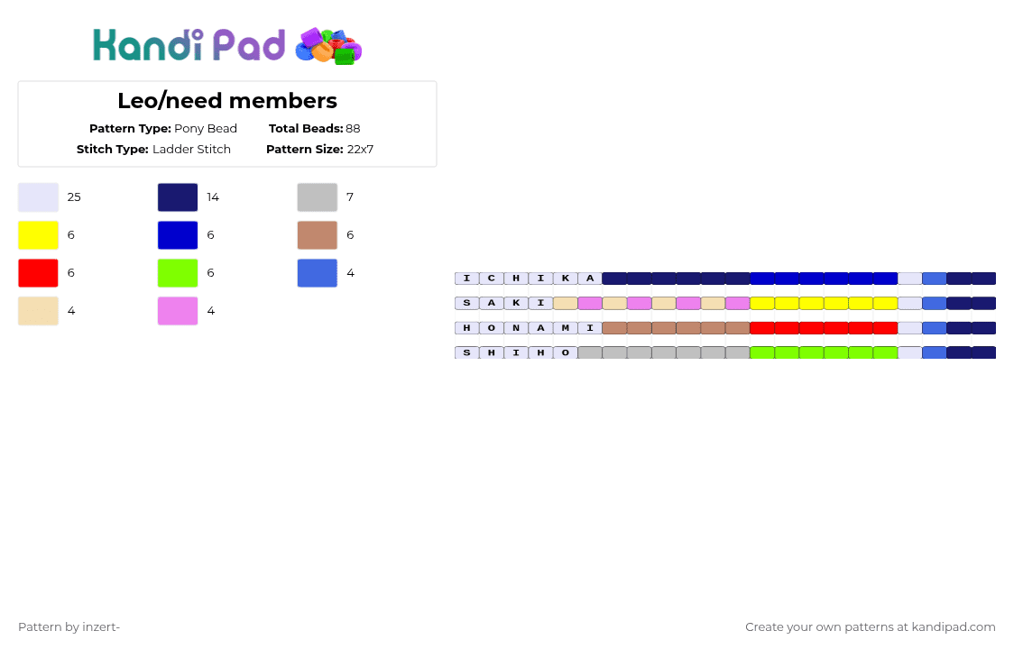 Leo/need members - Pony Bead Pattern by ruihatoumow0-_yobu on Kandi Pad - purple,beige,leoneed,ln,project sekai,pjsk,hatsune miku