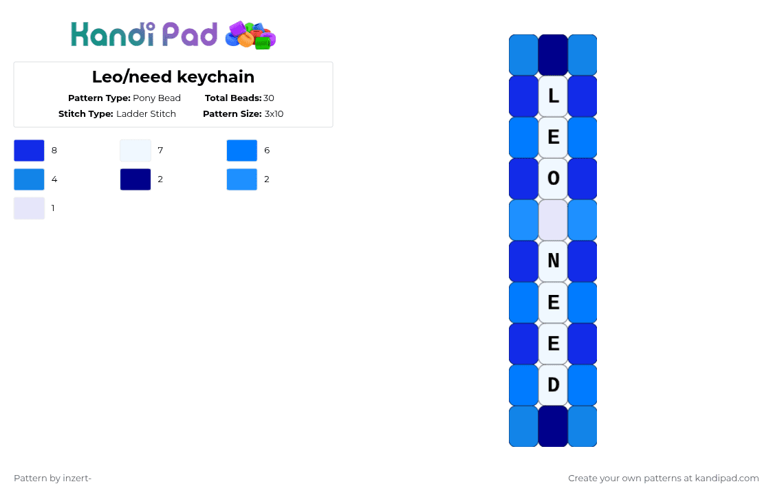 Leo/need keychain - Pony Bead Pattern by ruihatoumow0-_yobu on Kandi Pad - purple,blue,hatsune miku,pjsk,project sekai,leoneed