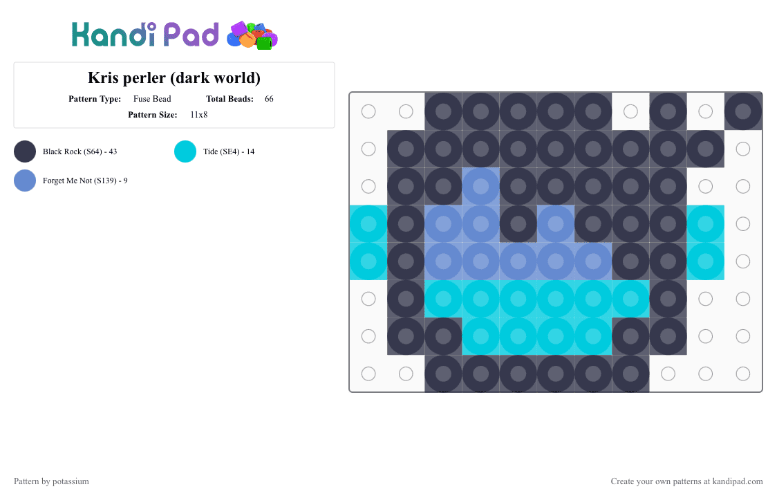 Kris perler (dark world) - Fuse Bead Pattern by potassium on Kandi Pad - purple,kris,dark world,deltarune,nonbinary bean,human