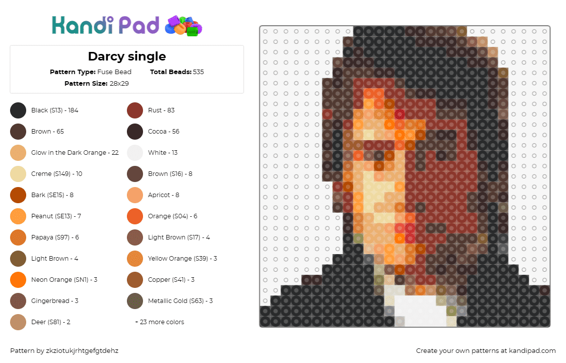 Darcy single - Fuse Bead Pattern by zkziotukjrhtgefgtdehz on Kandi Pad - mr darcy,portrait,pride and prejudice,regency era,sophistication,character,timel