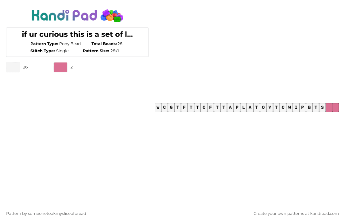if ur curious this is a set of lyrics (view to know) - Pony Bead Pattern by someonetookmysliceofbread on Kandi Pad - white,melanie,melaniemartinez,hades,new,newalbum,martinez,disneyprincess,music