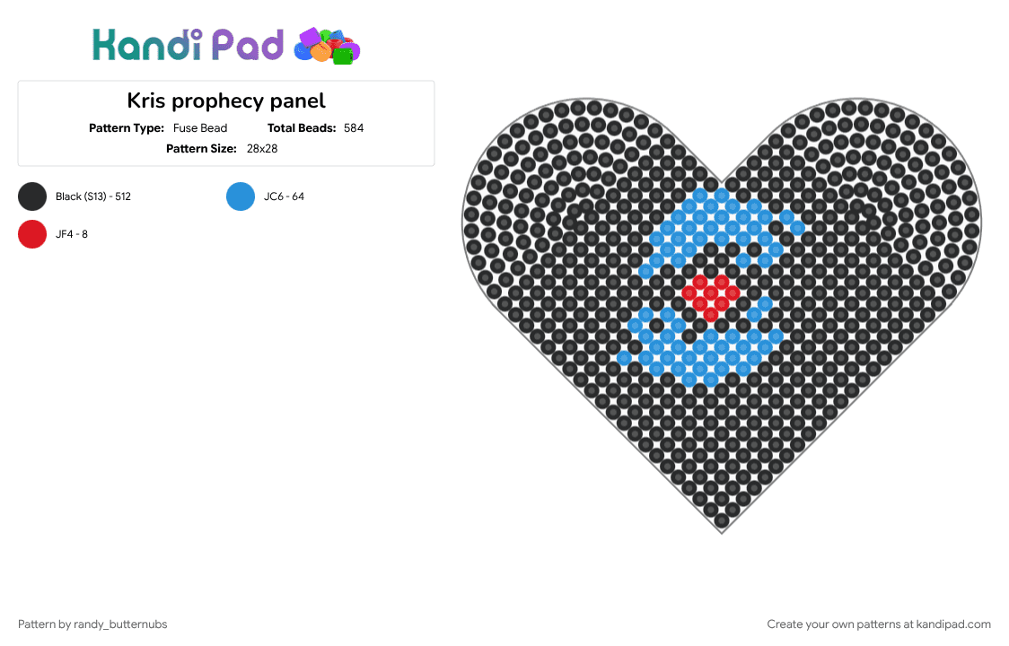 Kris prophecy panel - Fuse Bead Pattern by randy_butternubs on Kandi Pad - character, deltarune, deltarune chapter 4, kris, kris dreemurr, video game