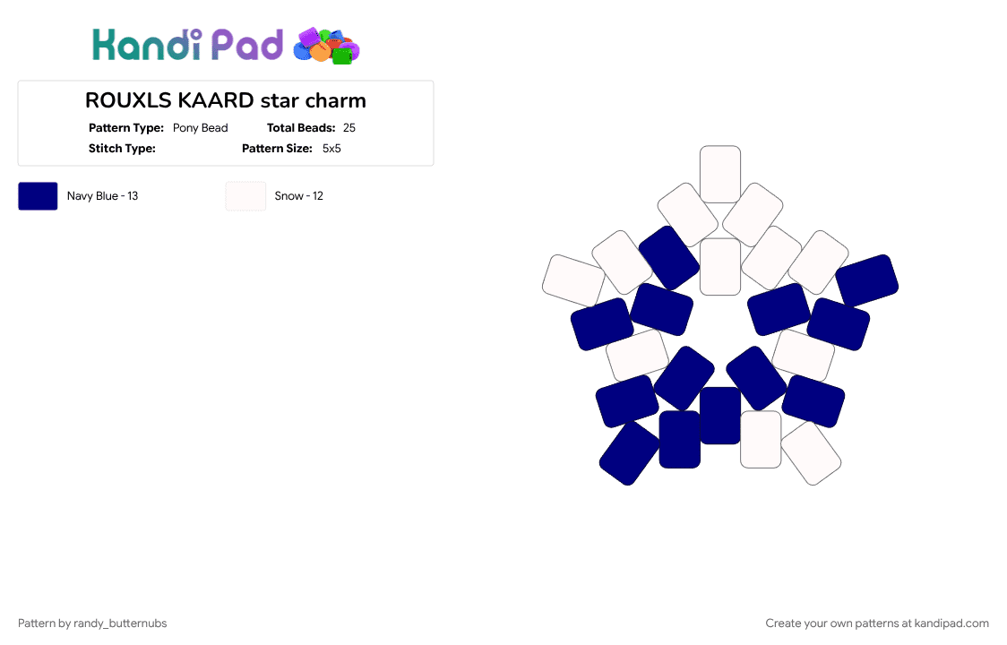 ROUXLS KAARD star charm - Pony Bead Pattern by randy_butternubs on Kandi Pad - deltarune, purple, rouxls kaard, video game, white