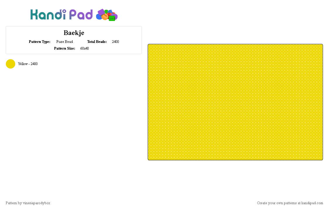 Baekje - Fuse Bead Pattern by vineriaparodybox on Kandi Pad - yellow,flag,korea