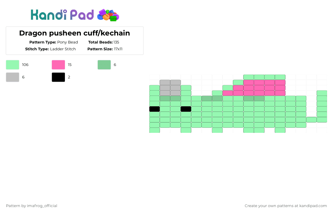Dragonpusheen Kandi Patterns - Gallery - Kandi Pad | Kandi Patterns ...
