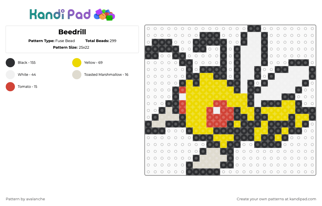 Beedrill Fuse Bead Pattern - Kandi Pad | Kandi Patterns, Fuse Bead ...