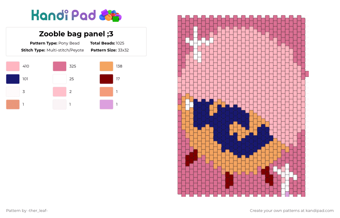zooble-bag-panel-3-pony-bead-pattern-kandi-pad-kandi-patterns