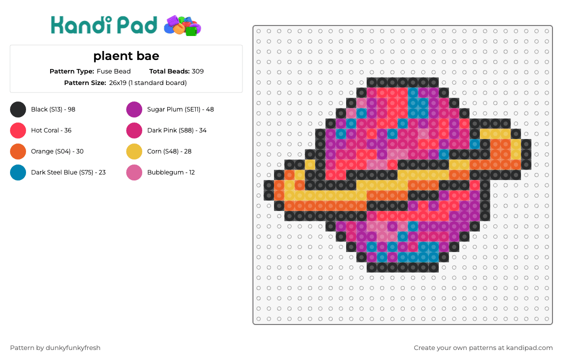plaent bae - Fuse Bead Pattern by dunkyfunkyfresh on Kandi Pad - saturn,planet,space,rings,colorful,celestial body,playful,bright,crafting,inspire,astronomers,artists,pink,orange
