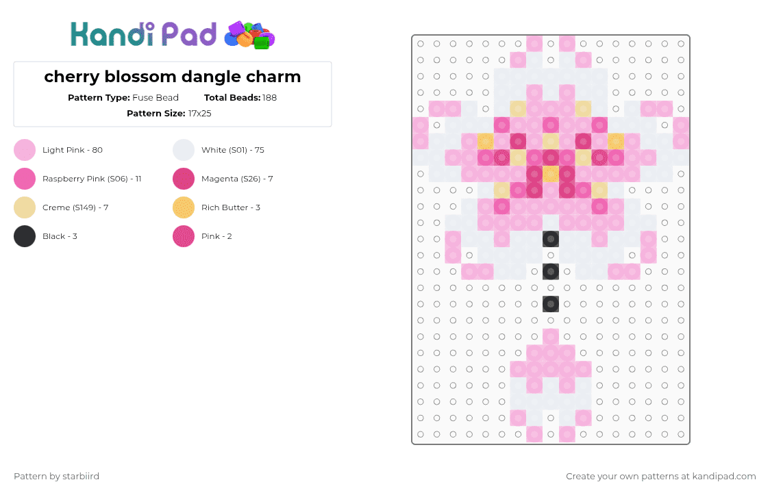 Flowers Collection - Kandi Pad | Kandi Patterns, Fuse Bead Patterns ...
