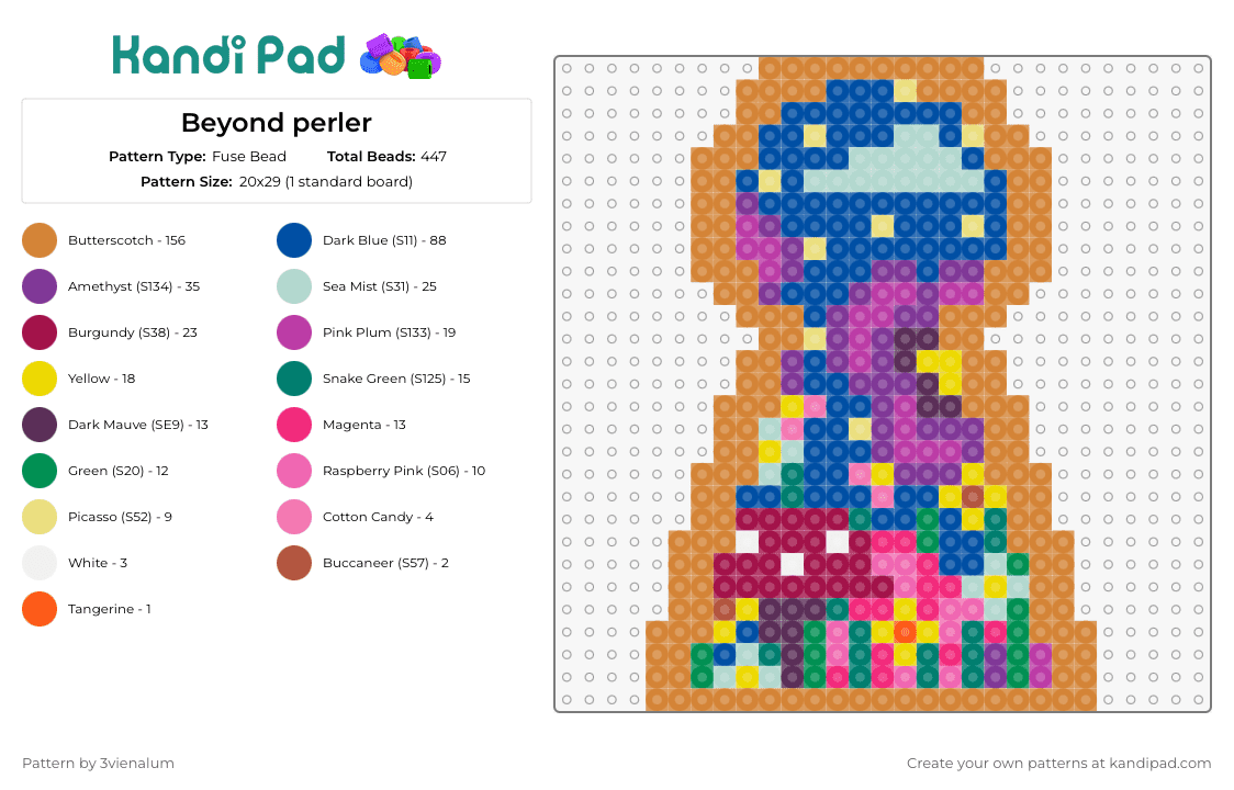 Beyond perler - Fuse Bead Pattern by 3vienalum on Kandi Pad - keyhole,fantasy,psychedelic,adventure,landscape,window,colorful,orange