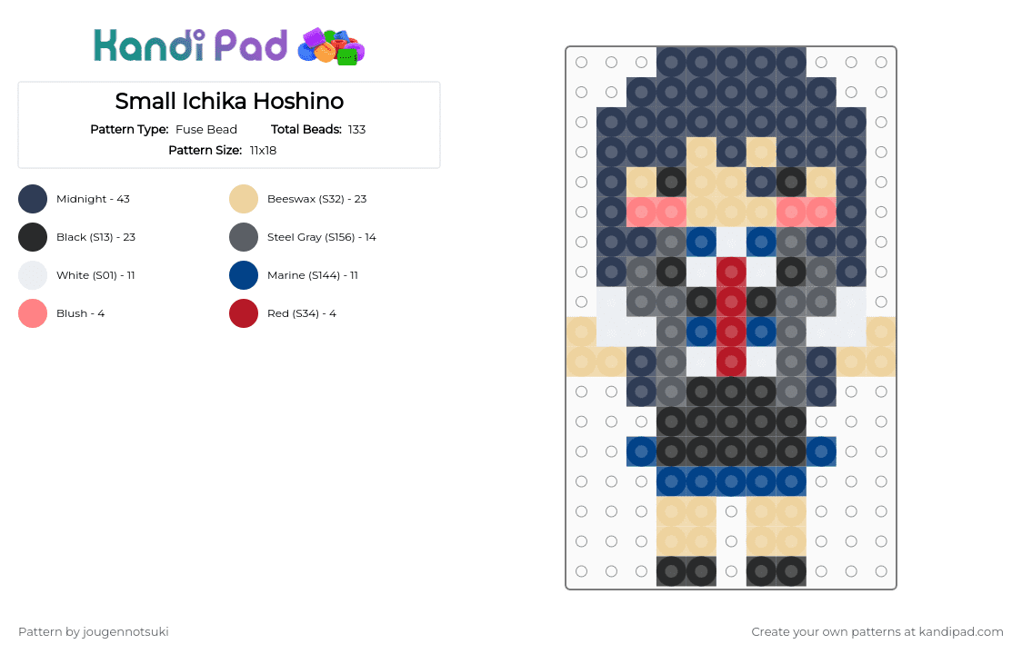 Small Ichika Hoshino - Fuse Bead Pattern by jougennotsuki on Kandi Pad - beige, ichika, ichika hoshino, leoneed, pjsk, project sekai, purple