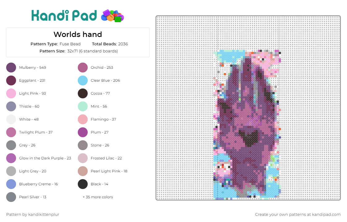 1000 Top Tier Specialty Translucent Purple - Kandi Pad  Kandi Patterns,  Fuse Bead Patterns, Pony Bead Patterns, AI-Driven Designs