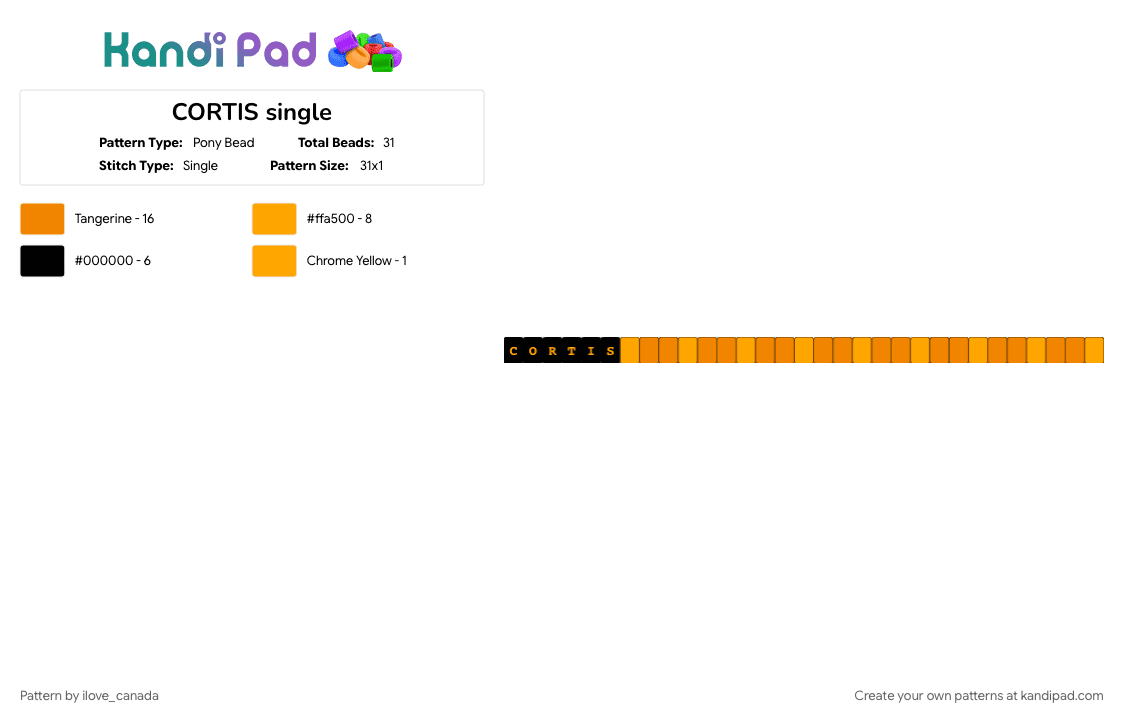 CORTIS single - Pony Bead Pattern by ilove_canada on Kandi Pad - cortis, james, juhoon, keonho, martin, orange, redred, seonghyeon