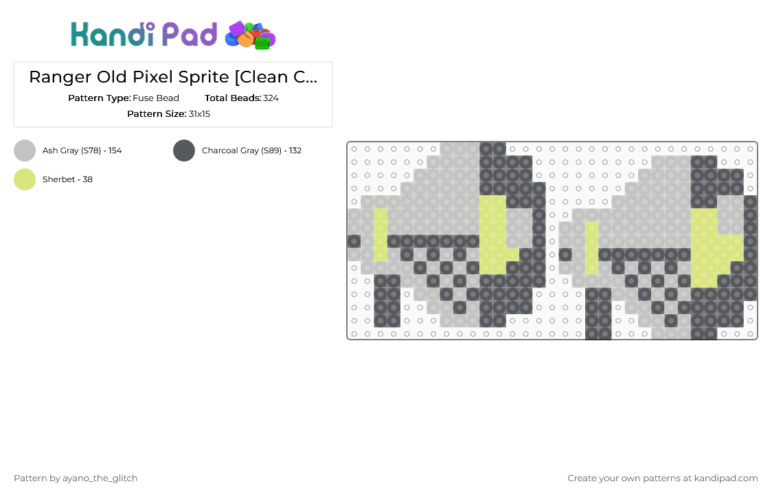 Old Ranger Pixel Sprites [Clean Crew] - Fuse Bead Pattern by ayano_the_glitch on Kandi Pad - beige, clean crew, desk lamp, gray, pixel, ranger, roblox, sprite, video games