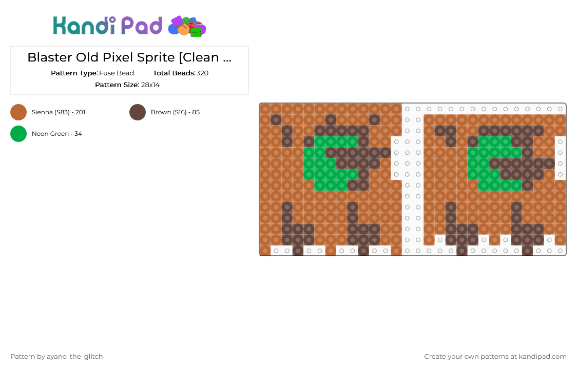Old Blaster Pixel Sprites [Clean Crew] - Fuse Bead Pattern by ayano_the_glitch on Kandi Pad - blaster, clean crew, lamp, pixel, roblox, sprite, tan, video games
