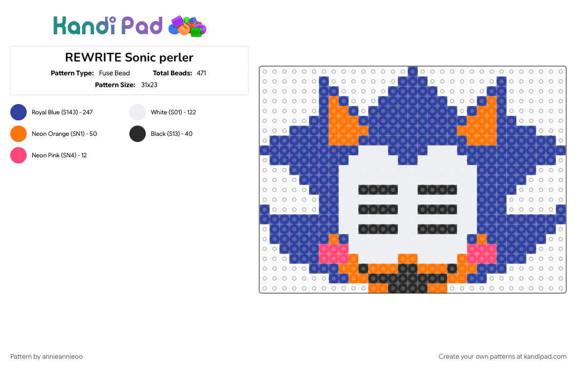 REWRITE Sonic perler - Fuse Bead Pattern by annieannieoo on Kandi Pad - exe, purple, rewrite sonic, sonic, sonic exe