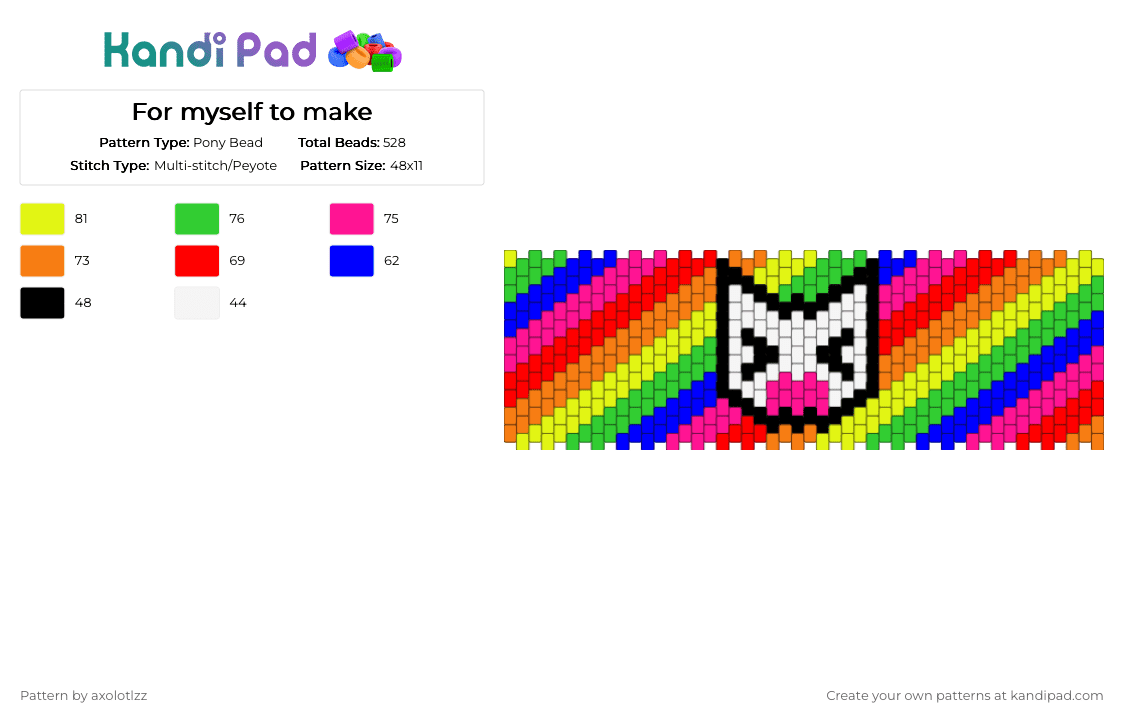 Femtanyl!!!! - Pony Bead Pattern by axolotlzz on Kandi Pad - colorful, red, yellow