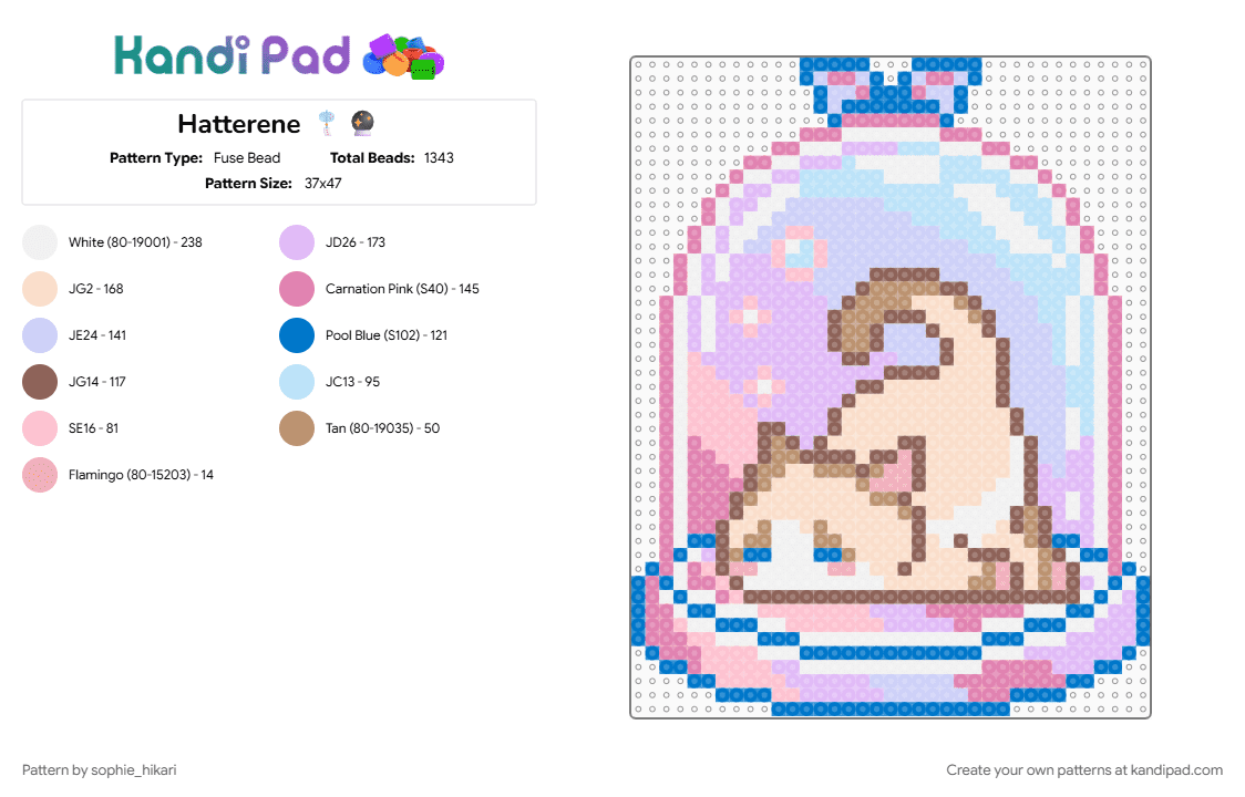 More cat 🎐🔮 - Fuse Bead Pattern by sophie_hikari on Kandi Pad - beige, pink