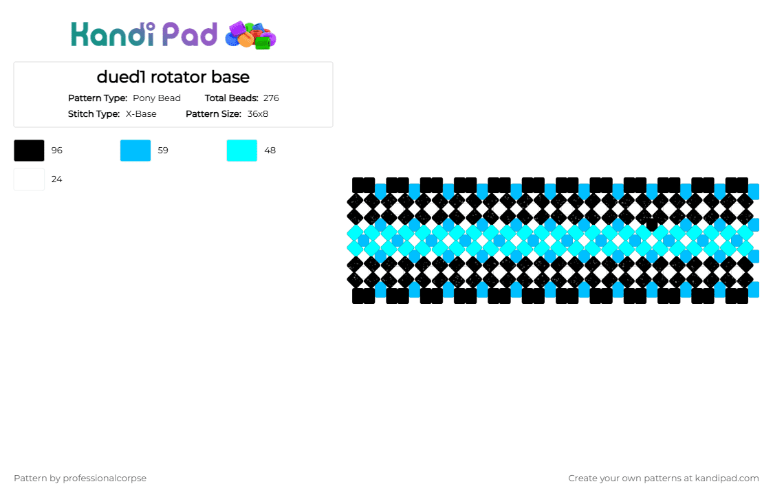 dued1 rotator base - Pony Bead Pattern by professionalcorpse on Kandi Pad - dued1, light blue, roblox, rotator, waapp, work at a pizza place
