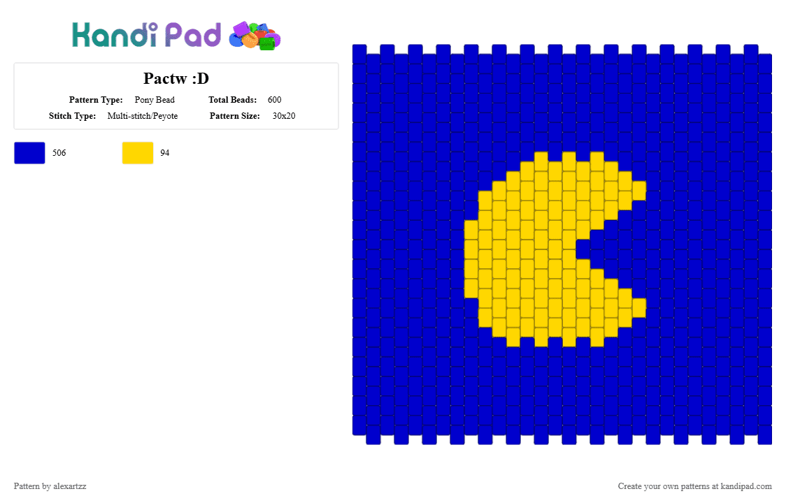 Pactw :D - Pony Bead Pattern by alexartzz on Kandi Pad - mcyt, purple, qsmp, qsmp2