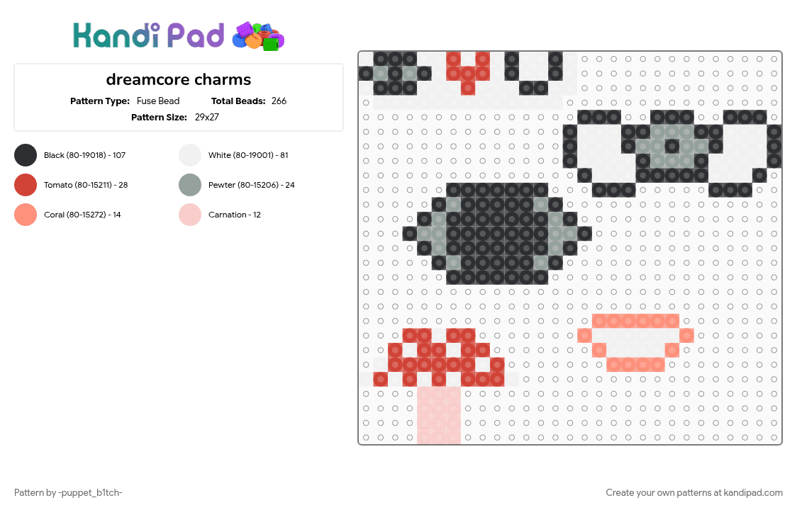 dreamcore charms - Fuse Bead Pattern by -puppet_b1tch- on Kandi Pad - charm set, cotdsubconscious, dreamcore, weirdcore