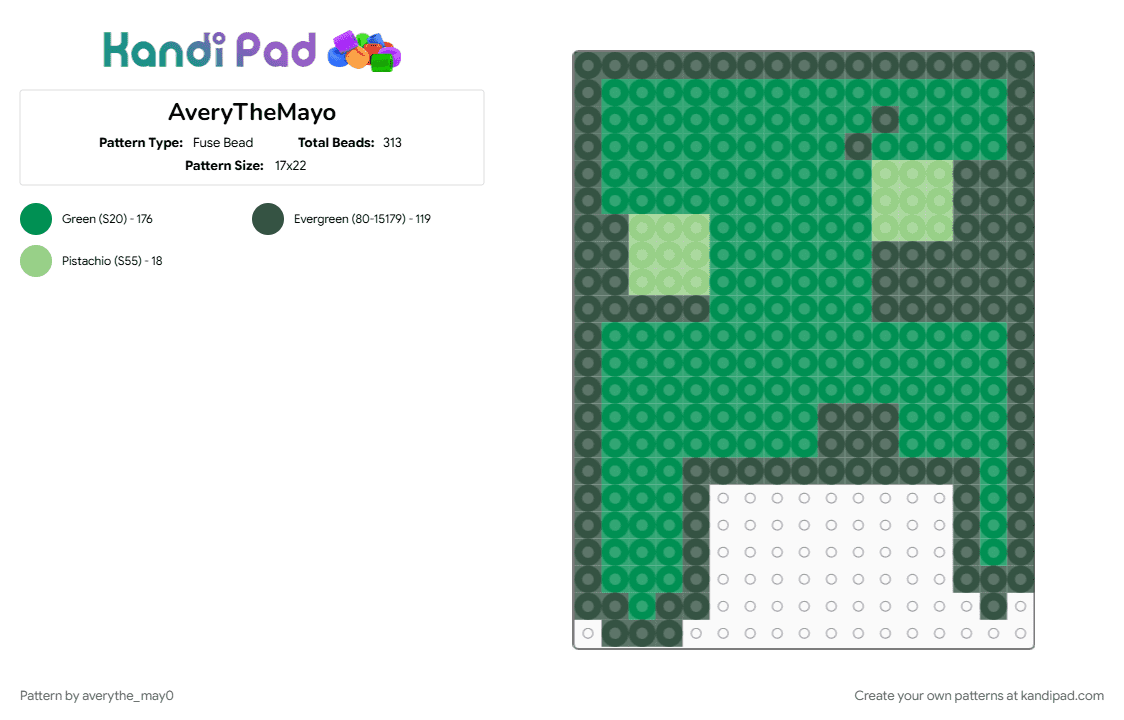 AveryTheMayo - Fuse Bead Pattern by averythe_may0 on Kandi Pad - 