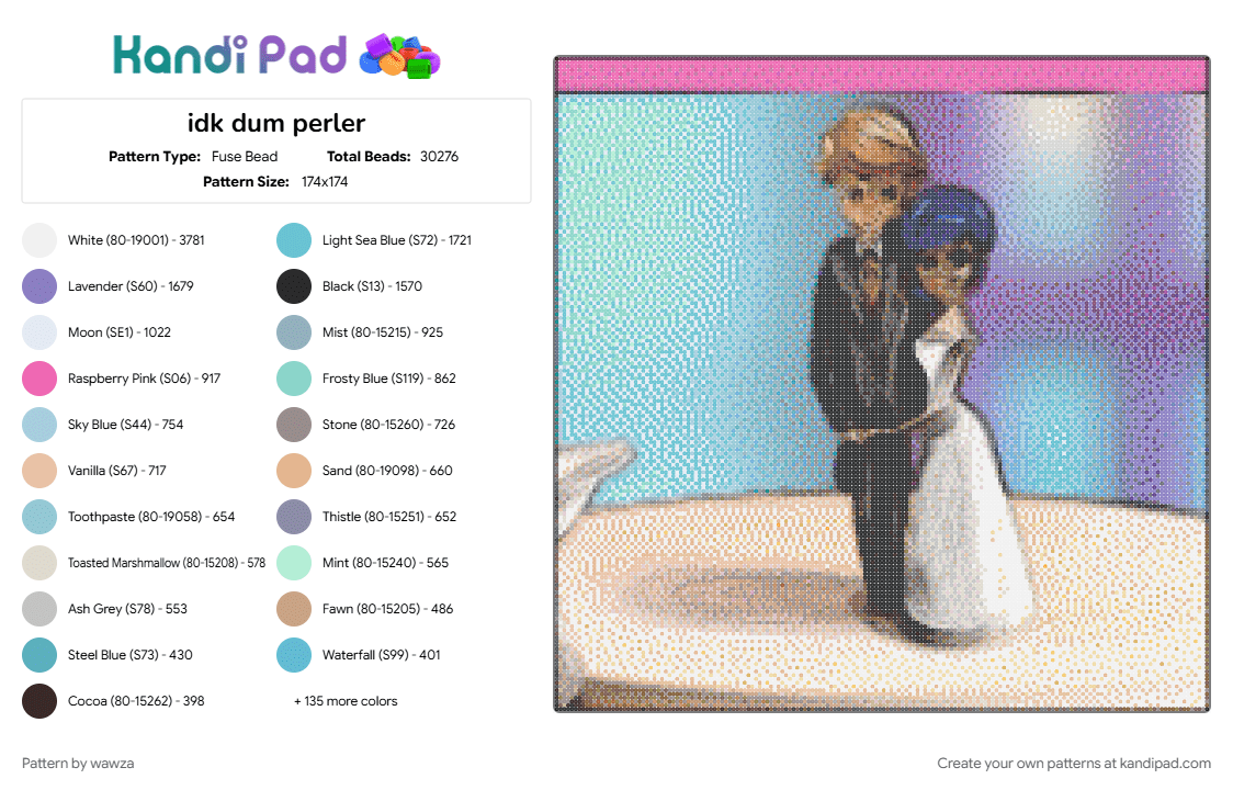 idk dum perler - Fuse Bead Pattern by wawza on Kandi Pad - character, complex, dumb, random