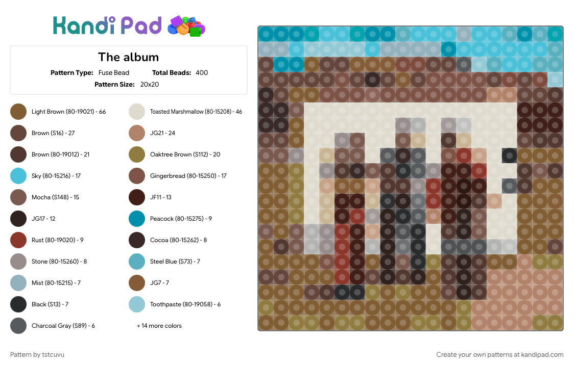 The album - Fuse Bead Pattern by tstcuvu on Kandi Pad - 
