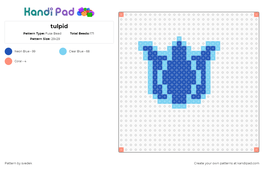 tulpid - Fuse Bead Pattern by svedek on Kandi Pad - 