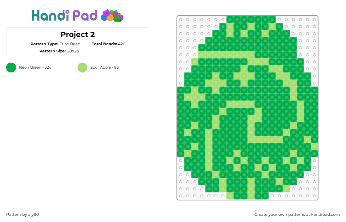 Project 2 - Fuse Bead Pattern by aly90 on Kandi Pad - egg,swirl