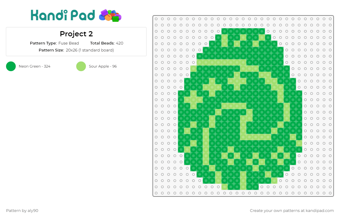 Project 2 - Fuse Bead Pattern by aly90 on Kandi Pad - egg,swirl