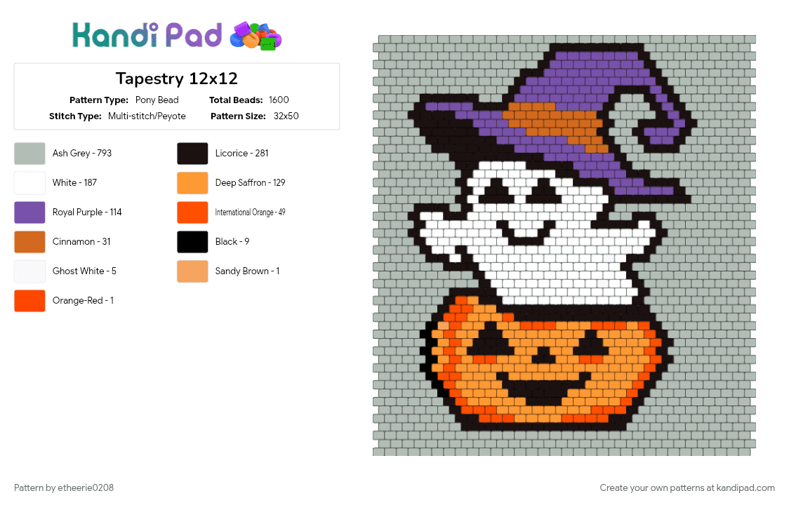 Tapestry 12x12 - Pony Bead Pattern by etheerie0208 on Kandi Pad - beige