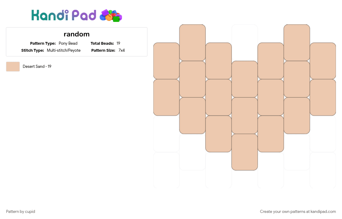 random - Pony Bead Pattern by cupid on Kandi Pad - 