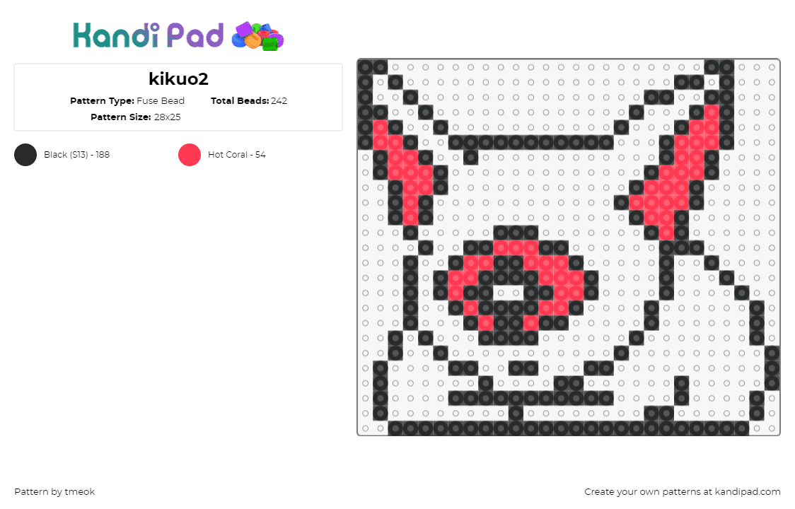 kikuo2 - Fuse Bead Pattern by tmeok on Kandi Pad - kikuo,cyclops,cat,music,vocaloid