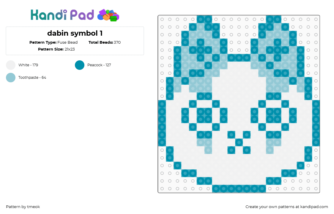 dabin symbol 1 - Fuse Bead Pattern by tmeok on Kandi Pad - 