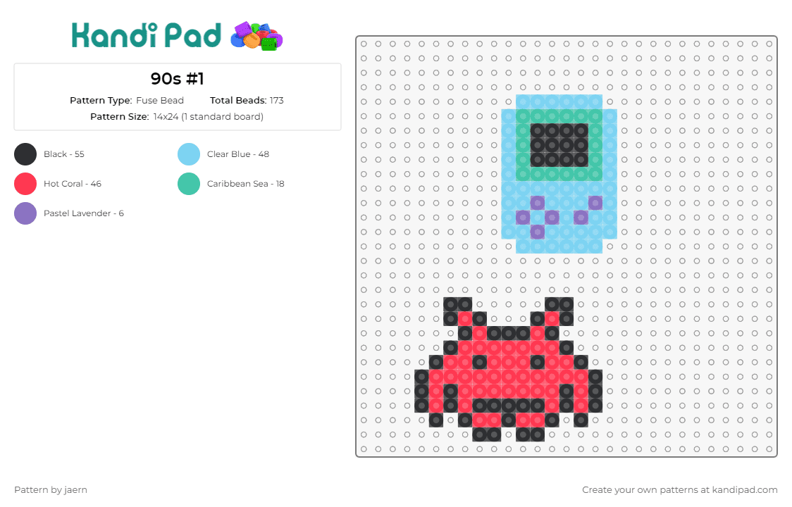 90s #1 - Fuse Bead Pattern by jaern on Kandi Pad - space invaders,game boy,video games,decade