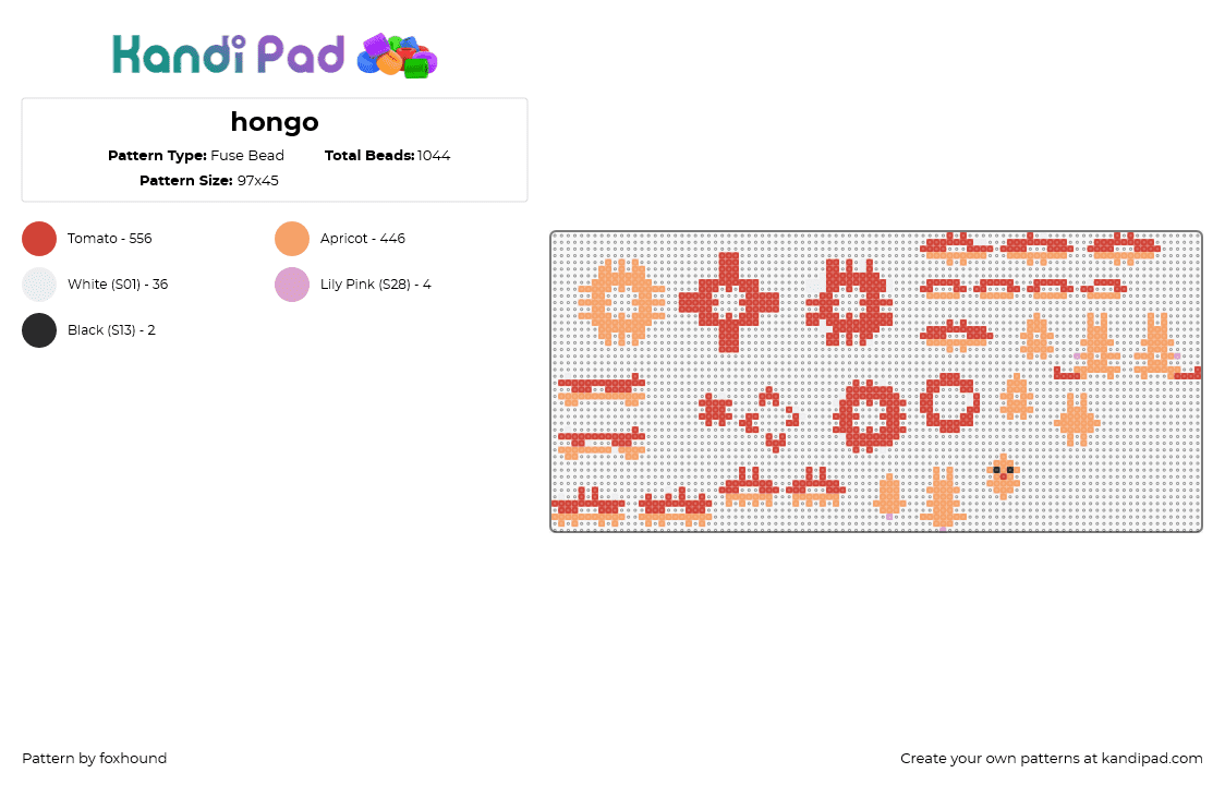 hongo - Fuse Bead Pattern by foxhound on Kandi Pad - fungus,mushroom,3d,puzzle,orange