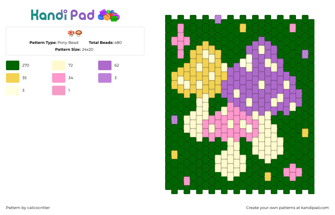 🍄🍄‍🟫Mushroom bag for friend 🍄‍🟫🍄 - Pony Bead Pattern by calicocritter on Kandi Pad - mushroom,s fantasy,sparkles,bag,panel,colorful,green,purple,pink,yellow